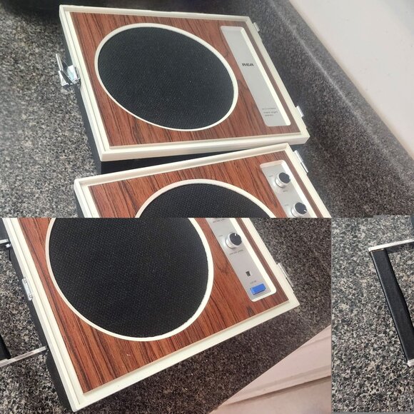 RCA YZD 589 Vintage 8 Track Stereo Mobile  Player Speaker Case FOR PARTS READ - Picture 6 of 11